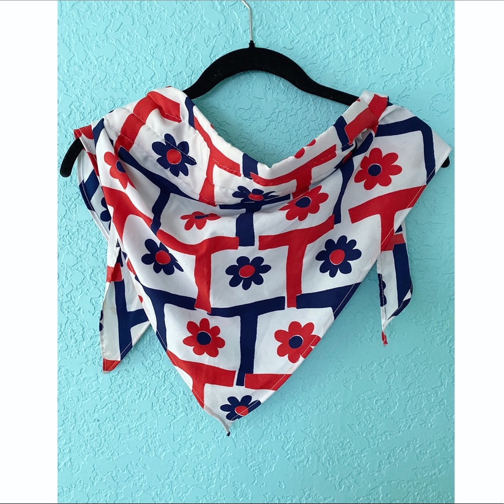 Vintage 60s flower power Mod headband scarf